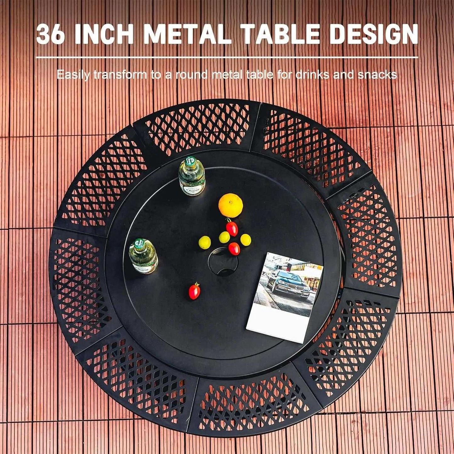 36 Inch Outdoor Fire Pit Grill Table