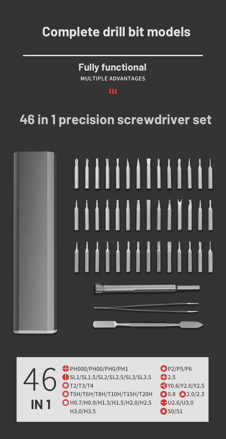 Precision Screwdriver Set 8/32/43/46 in 1 Magnetic Repair Kit