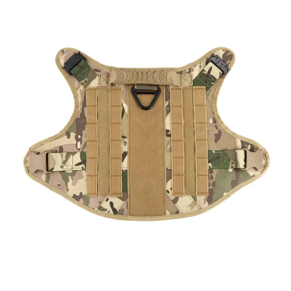 Camouflage Tactical Dog Harness with Leash Set