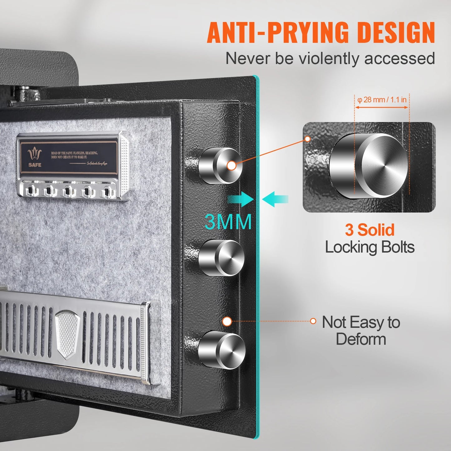 Digital Safe Box with Dual Alarm System