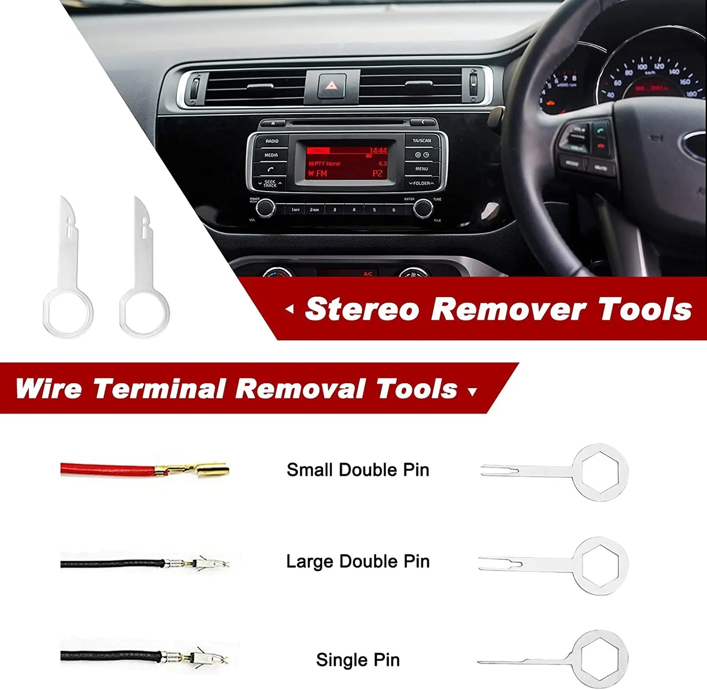 38PCS Car Trim Removal Tool Kit with Clips