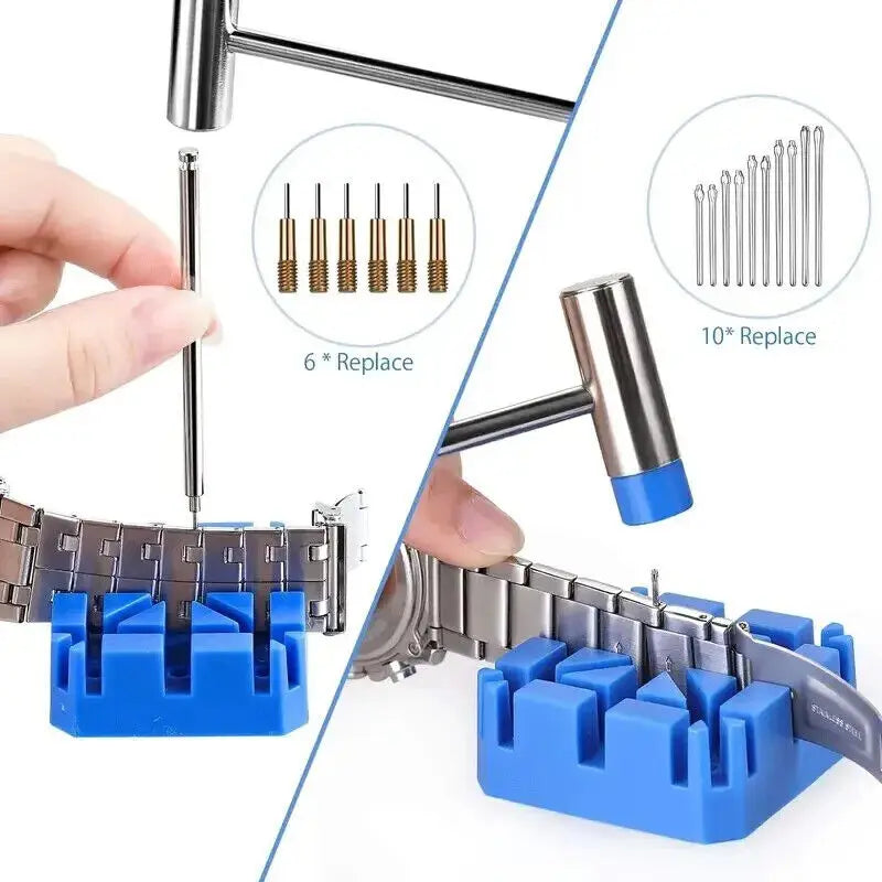 147 & 212PCS Watch Repair Tool Kit – Standard & Premium Set