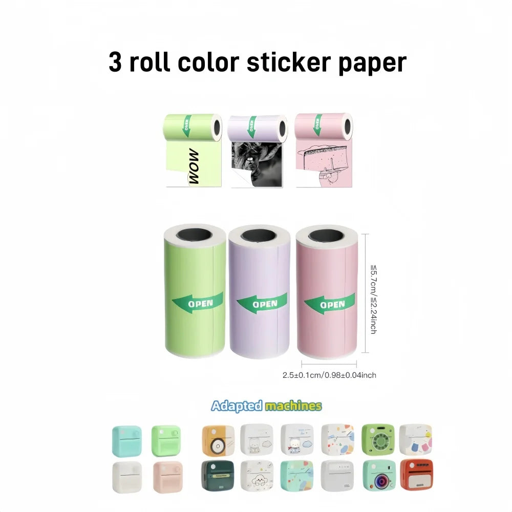 Mini Wireless Thermal Printer – Inkless Pocket Sticker Printer