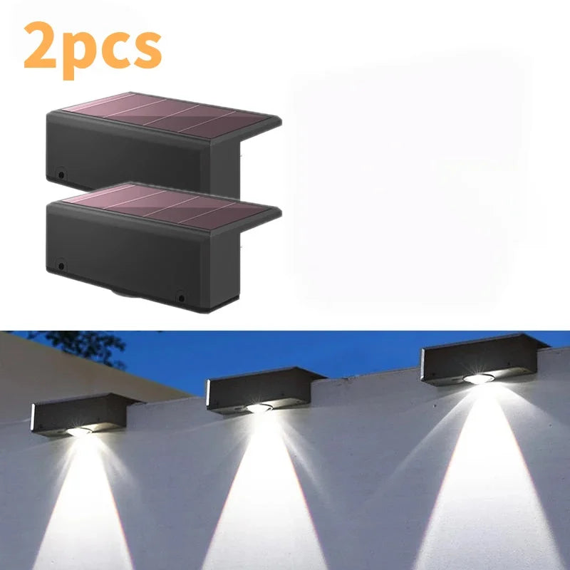 Solar Wall Lights Outdoor Dual Color