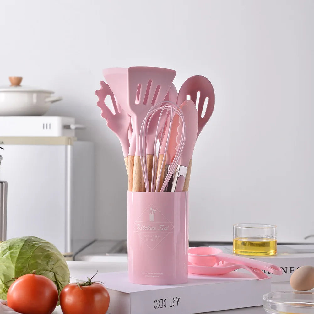 12PCS Silicone Cooking Utensil Set