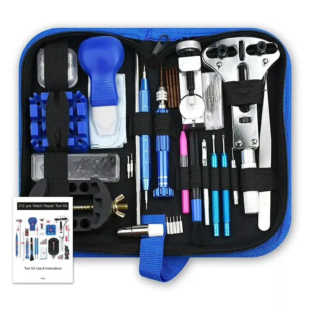147 & 212PCS Watch Repair Tool Kit – Standard & Premium Set