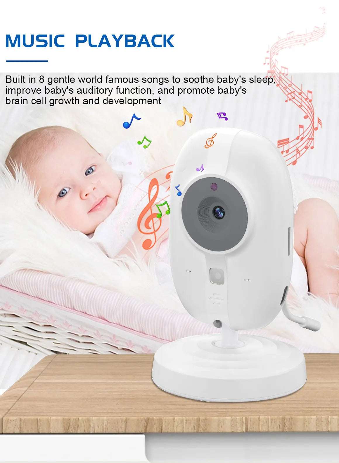 3.5" HD Wireless Baby Monitor Camera