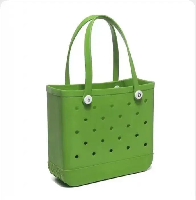 Waterproof EVA Rubber Tote Bag – M/L/XL Beach & Picnic Basket