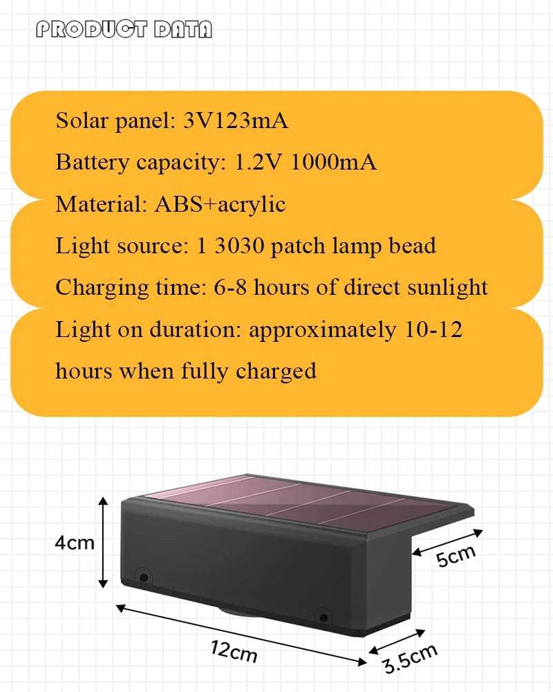 Solar Wall Lights Outdoor Dual Color