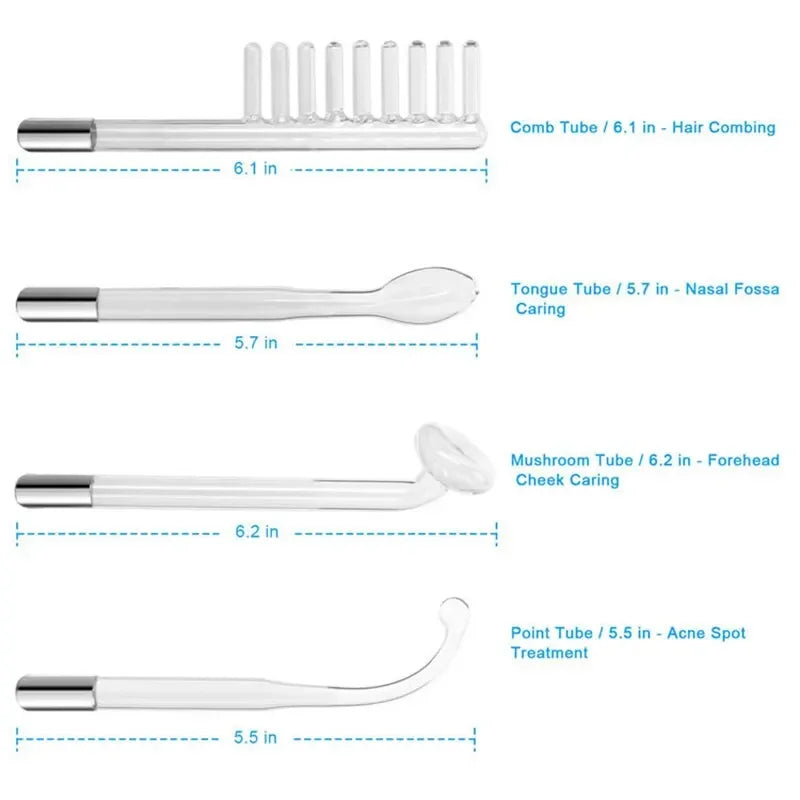 Portable High Frequency Skin Therapy Wand Kit