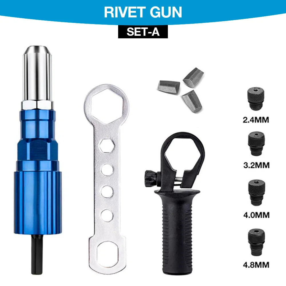 Electric Drill Rivet Gun Adapter Kit