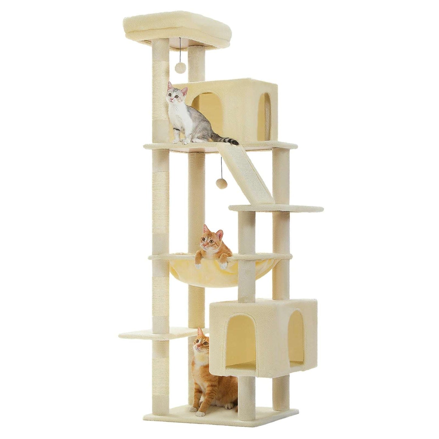 180cm Large Cat Tree Tower with Hammock