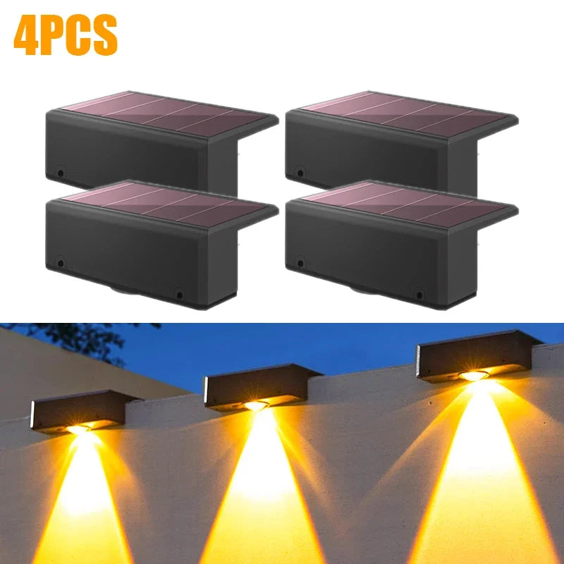Solar Wall Lights Outdoor Dual Color