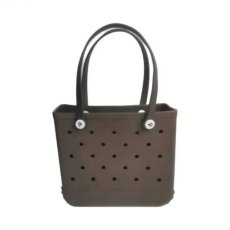Waterproof EVA Rubber Tote Bag – M/L/XL Beach & Picnic Basket