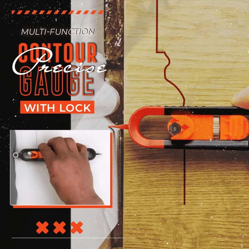 Profile Adjustable Contour Gauge with Lock