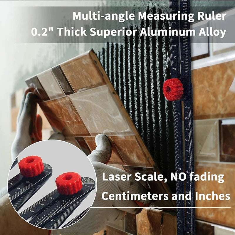 Precision Folding Aluminum Angle Ruler