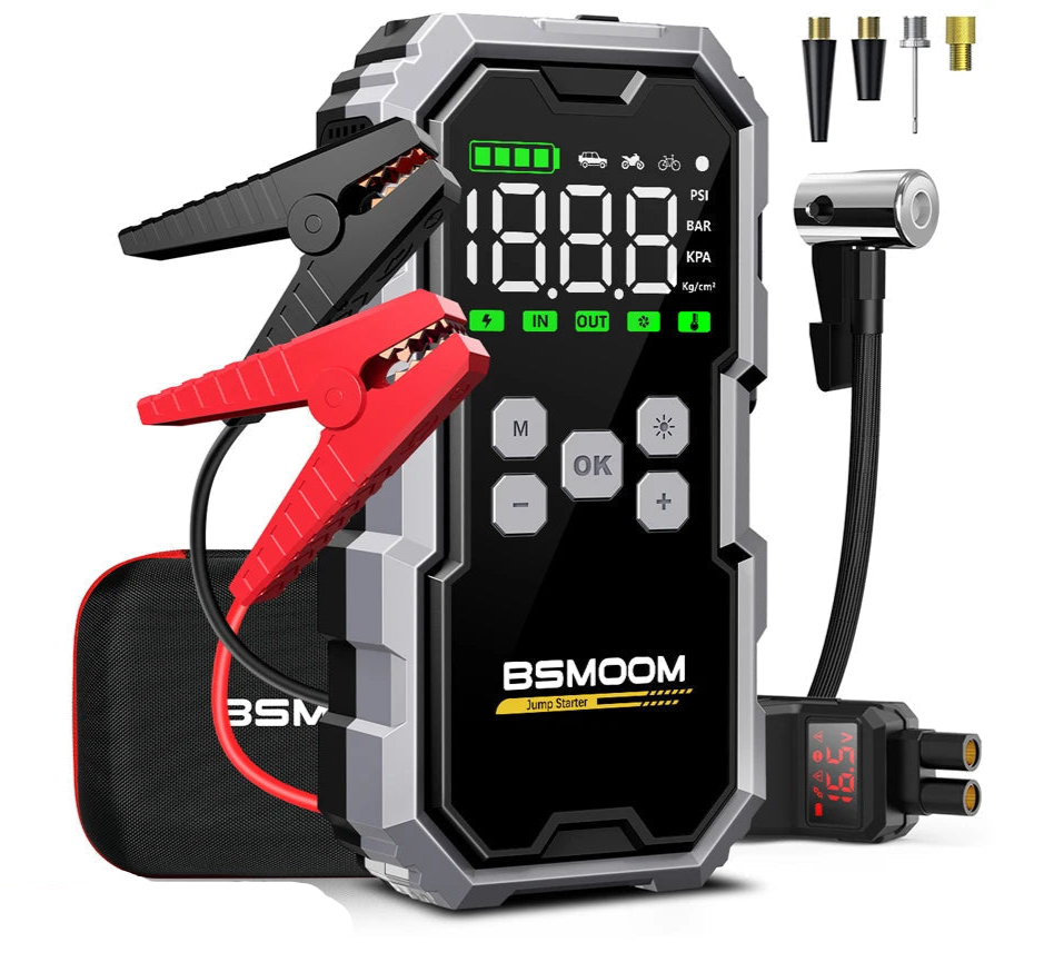 BSMOOM Car Jump Starter with Air Pump – 21800mAh/26800mAh