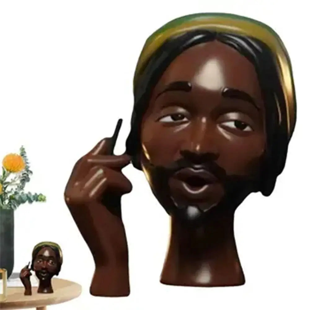 NEW Black Woman Head Incense Burner