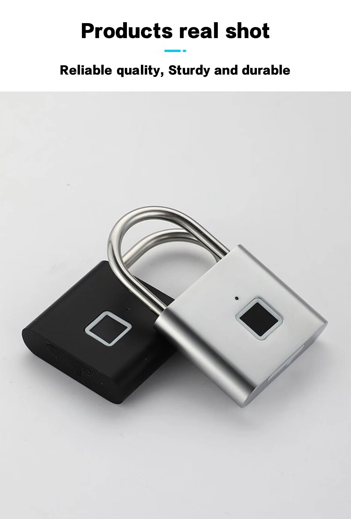 Smart Fingerprint Padlock for Indoor & Outdoor
