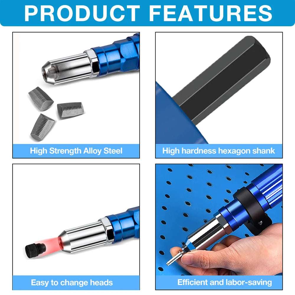 Electric Drill Rivet Gun Adapter Kit