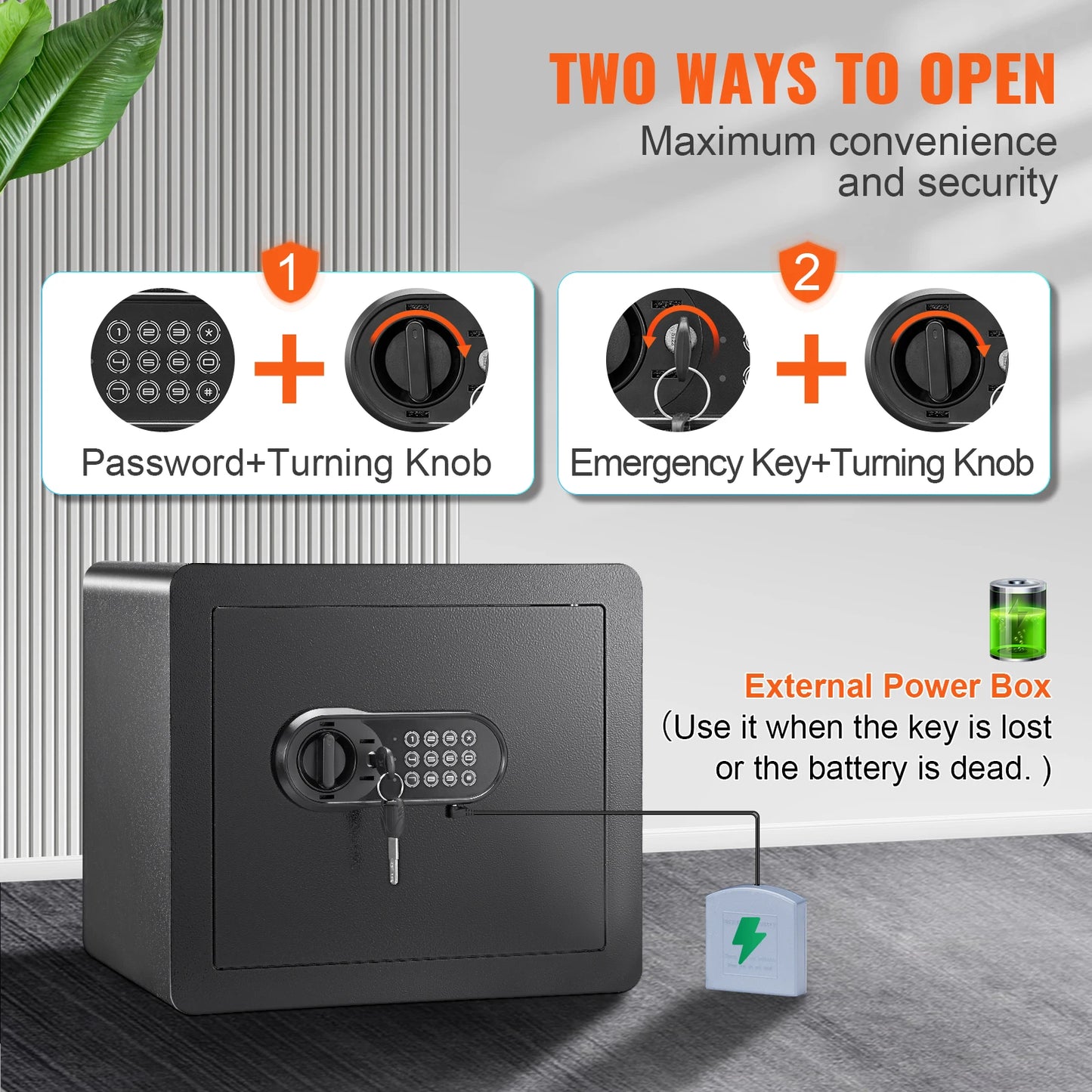 Digital Safe Box with Dual Alarm System
