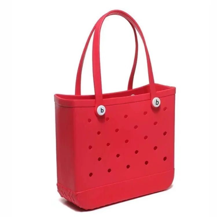 Waterproof EVA Rubber Tote Bag – M/L/XL Beach & Picnic Basket