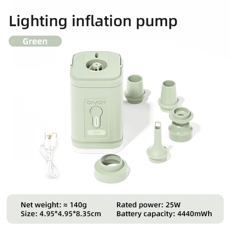 Camping Electric Air Pump with Light