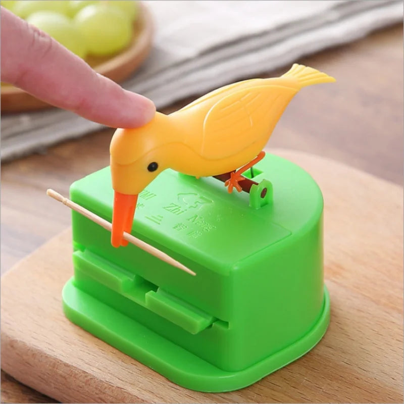 Automatic Bird Toothpick Dispenser Holder