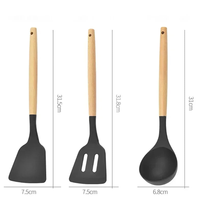 12PCS Silicone Cooking Utensil Set