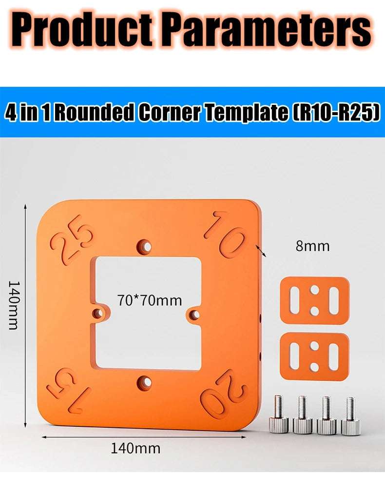 4-in-1 Woodworking Corner Template Tool
