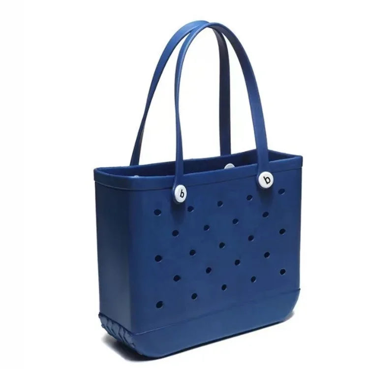 Waterproof EVA Rubber Tote Bag – M/L/XL Beach & Picnic Basket