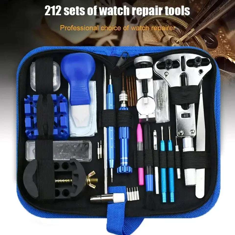 147 & 212PCS Watch Repair Tool Kit – Standard & Premium Set