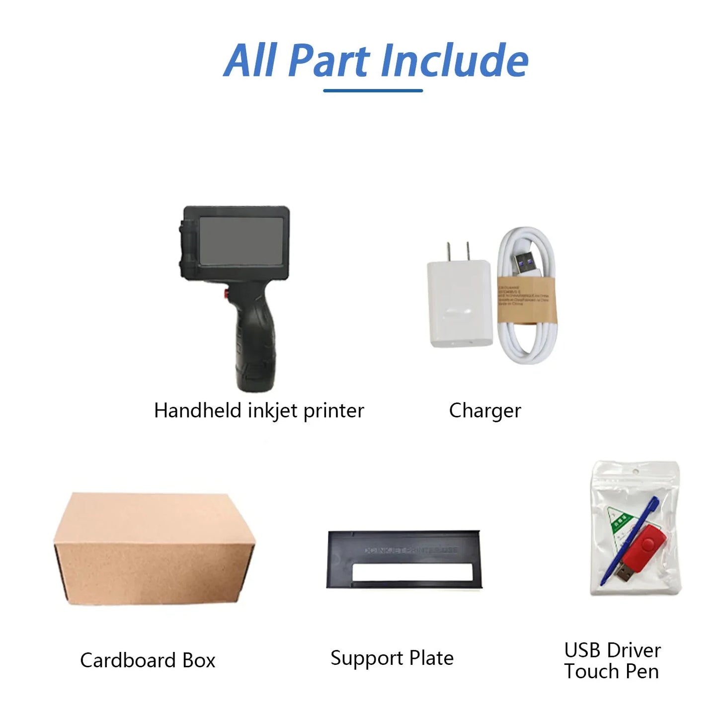 Handheld Inkjet Printer – 600DPI Portable Label Gun