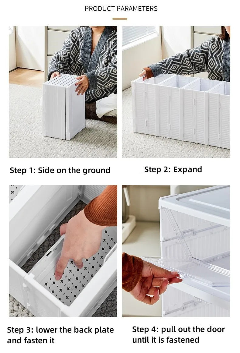 Foldable Stackable Shoe Storage Box