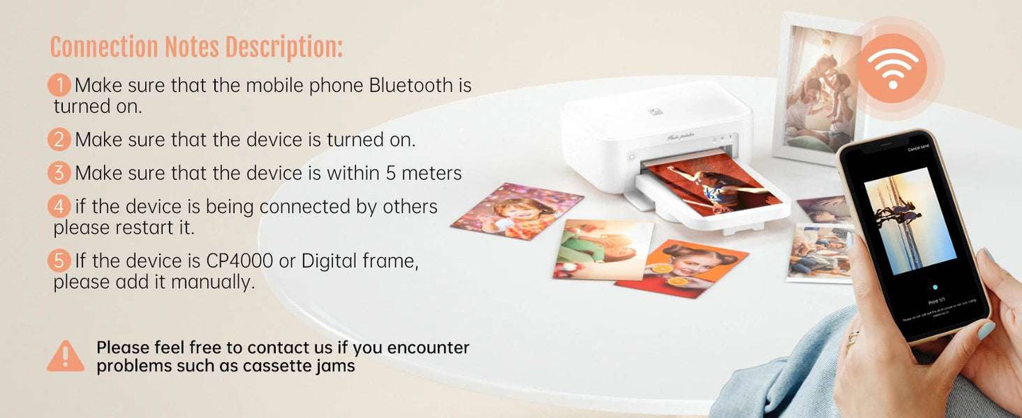 Wireless 300DPI Color Photo Printer CP4100