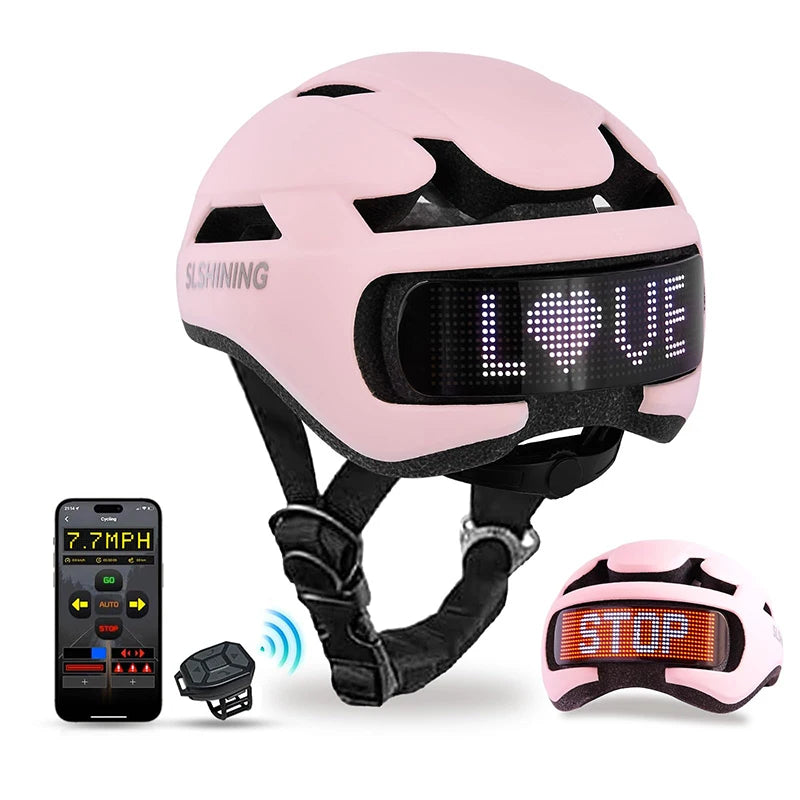 Smart LED Bike Helmet with App Control