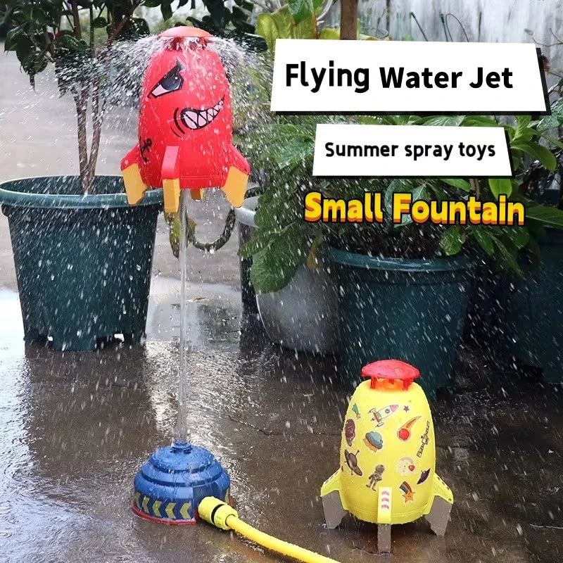 Rocket Sprinkler Toy for Backyard Fun