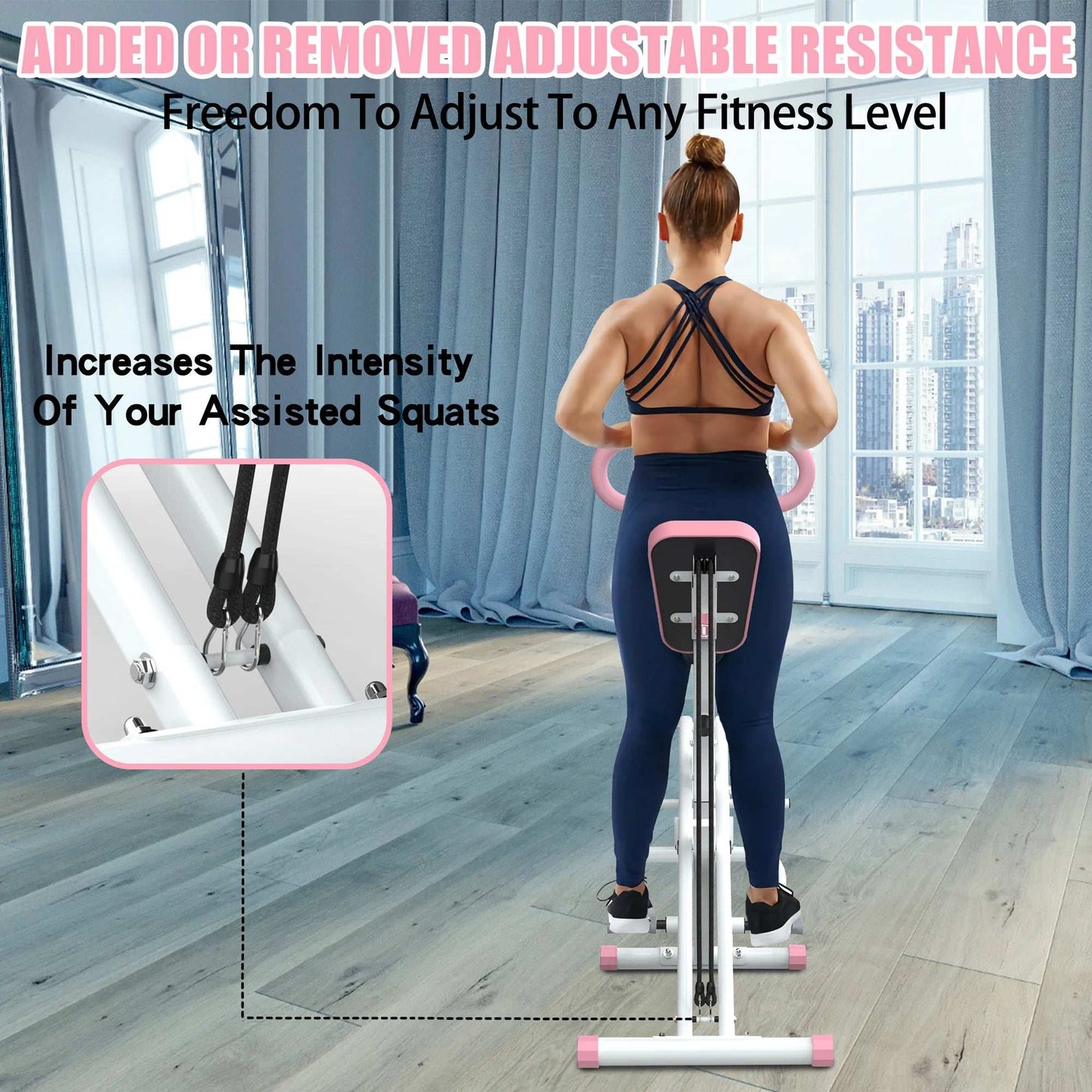 Compact Foldable Home Squat Machine