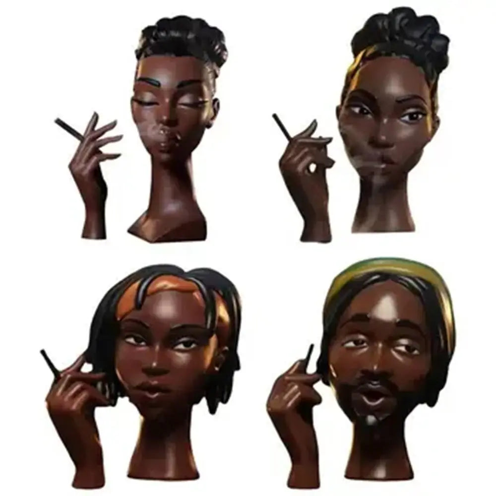 NEW Black Woman Head Incense Burner
