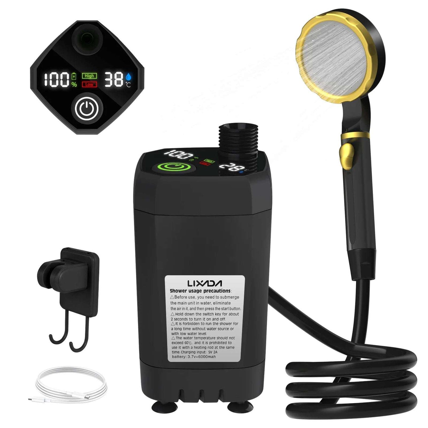 Portable Electric Shower Pump Set