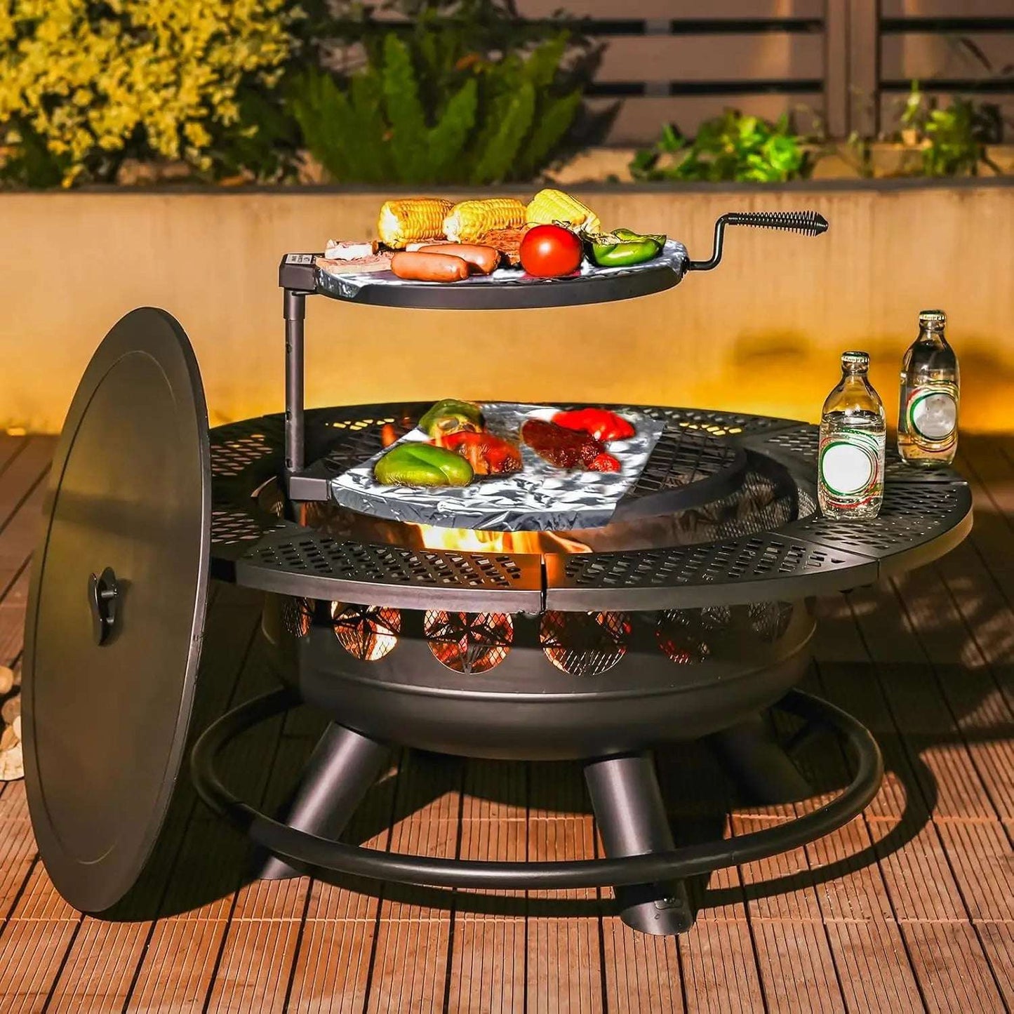 36 Inch Outdoor Fire Pit Grill Table