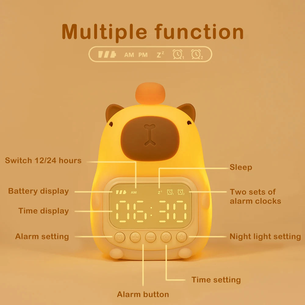 Capybara Night Light for Kids Room