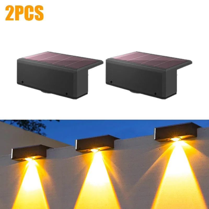 Solar Wall Lights Outdoor Dual Color