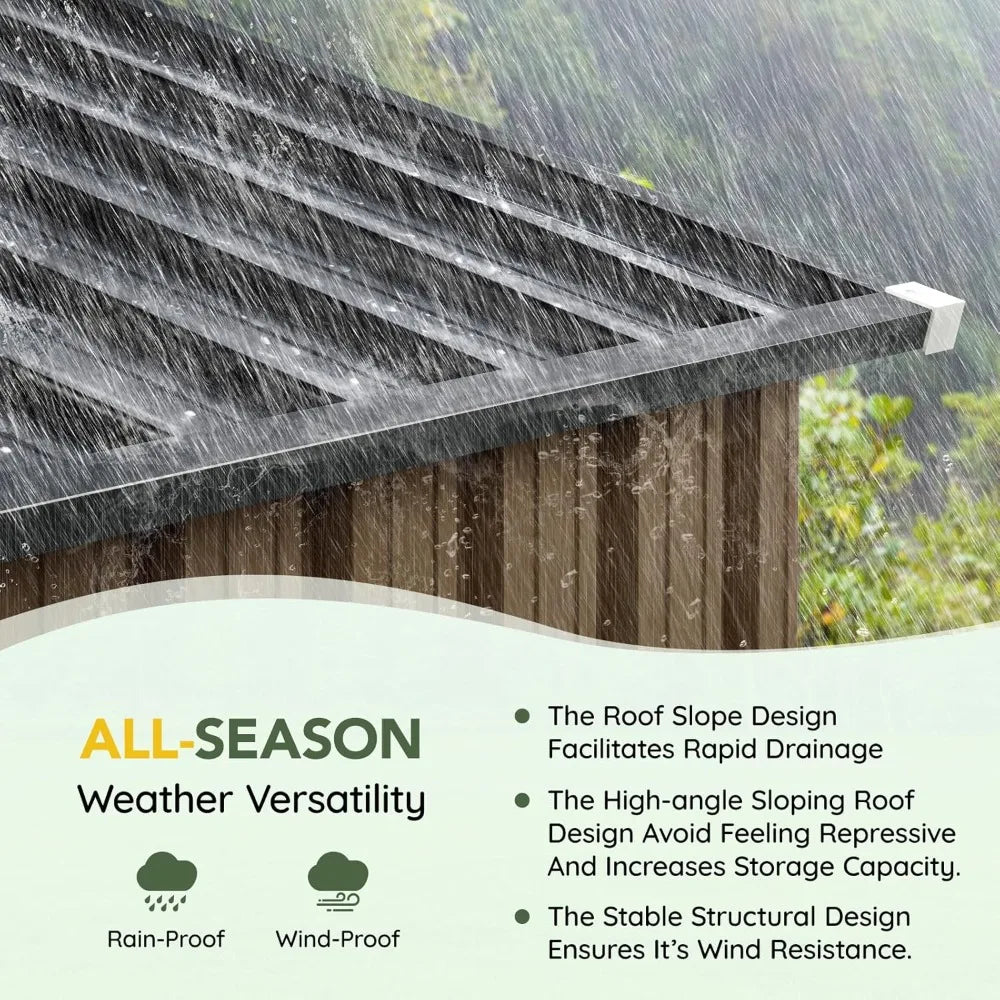 5x3 ft Metal Outdoor Storage Shed