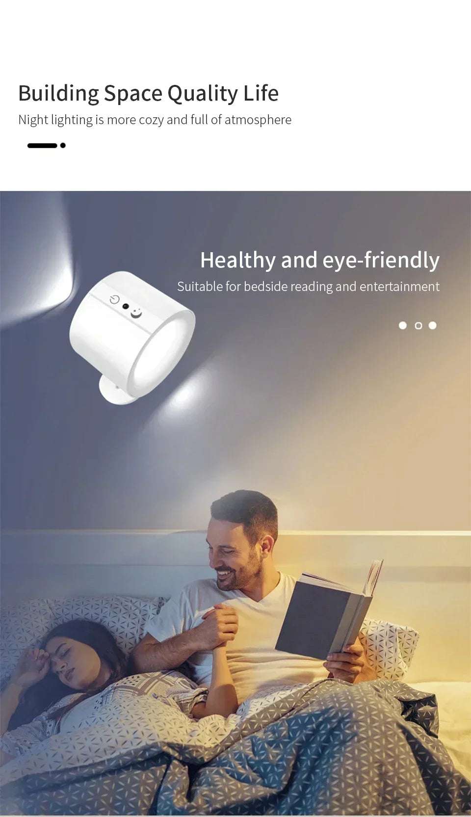 Dual-Sided Magnetic LED Wall Lamp