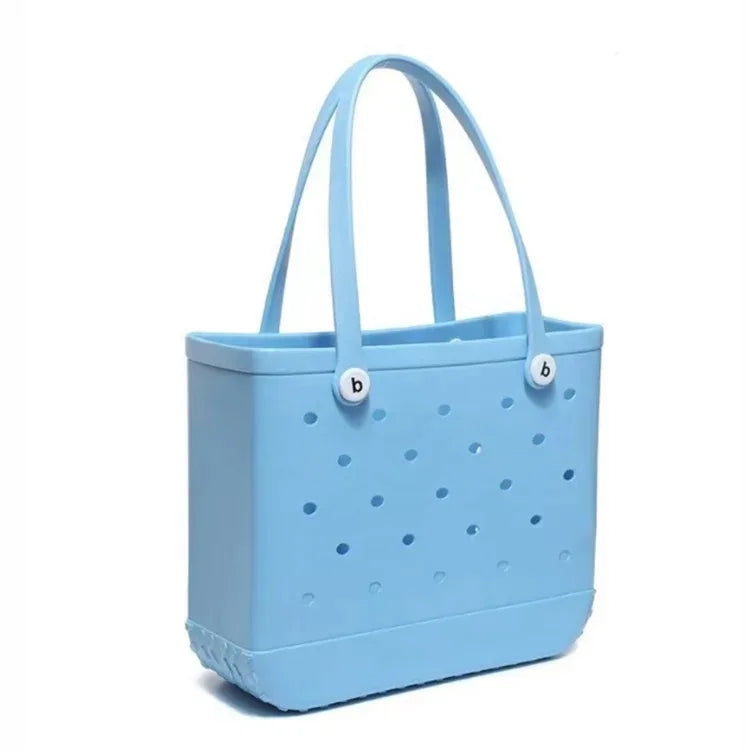 Waterproof EVA Rubber Tote Bag – M/L/XL Beach & Picnic Basket