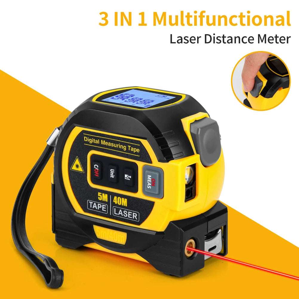 3-in-1 Digital Laser Tape Measure Tool