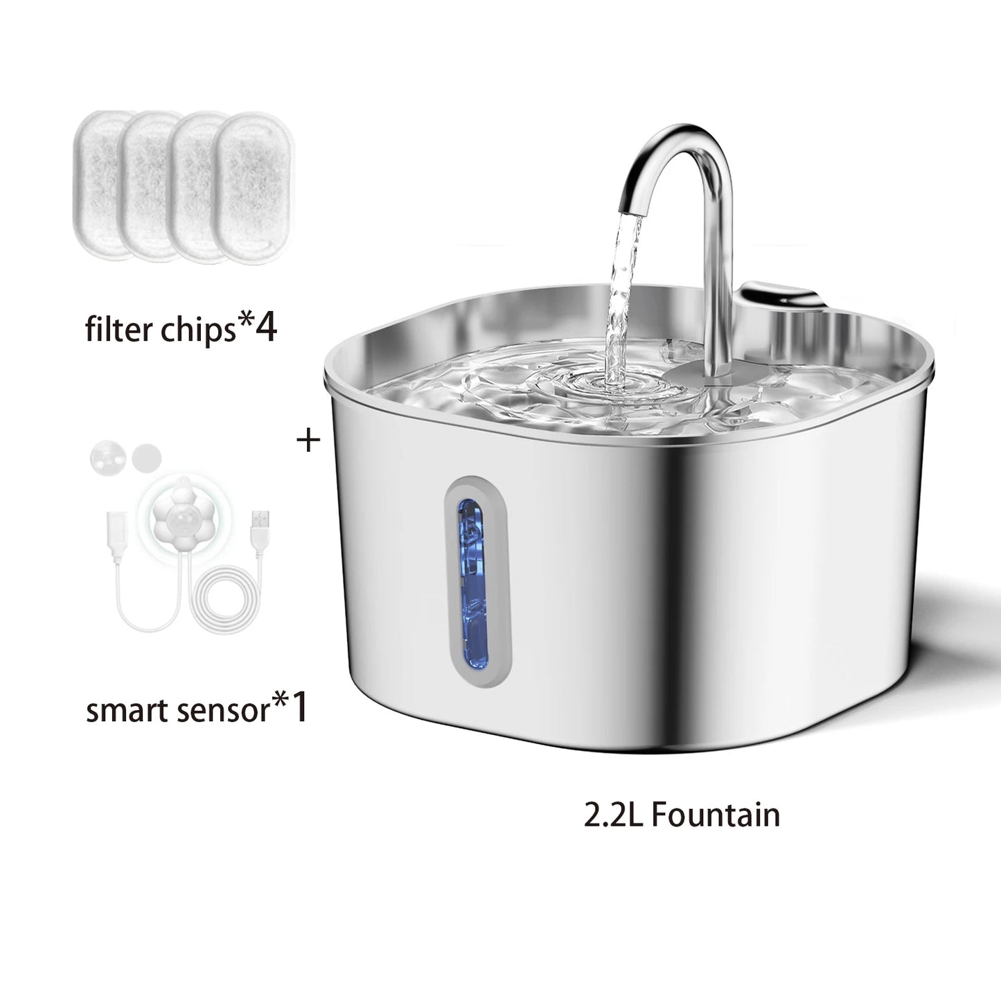 Stainless Steel Pet Water Fountain