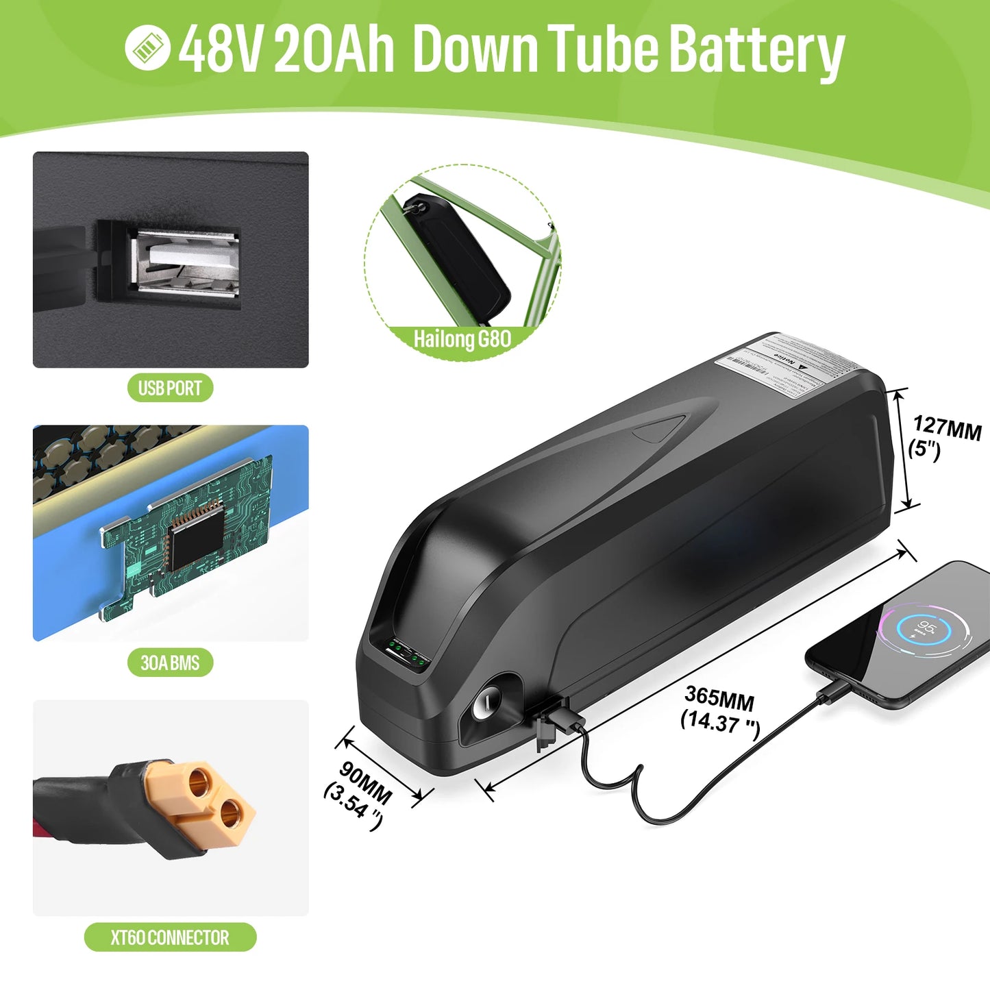48V 750W Mid Drive Ebike Conversion Kit
