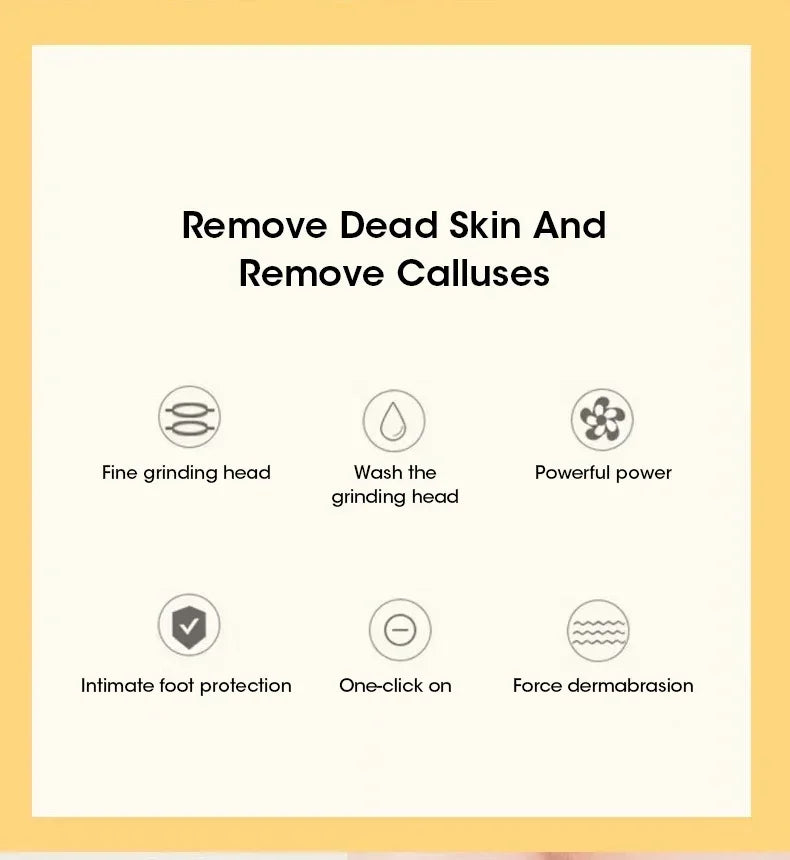 Electric Foot Callus Remover with LED